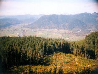 Viewpoint, looking north, Sumas Mountain 1999-10.
